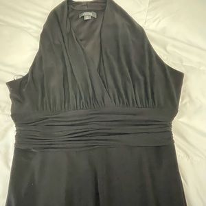Black halter dress